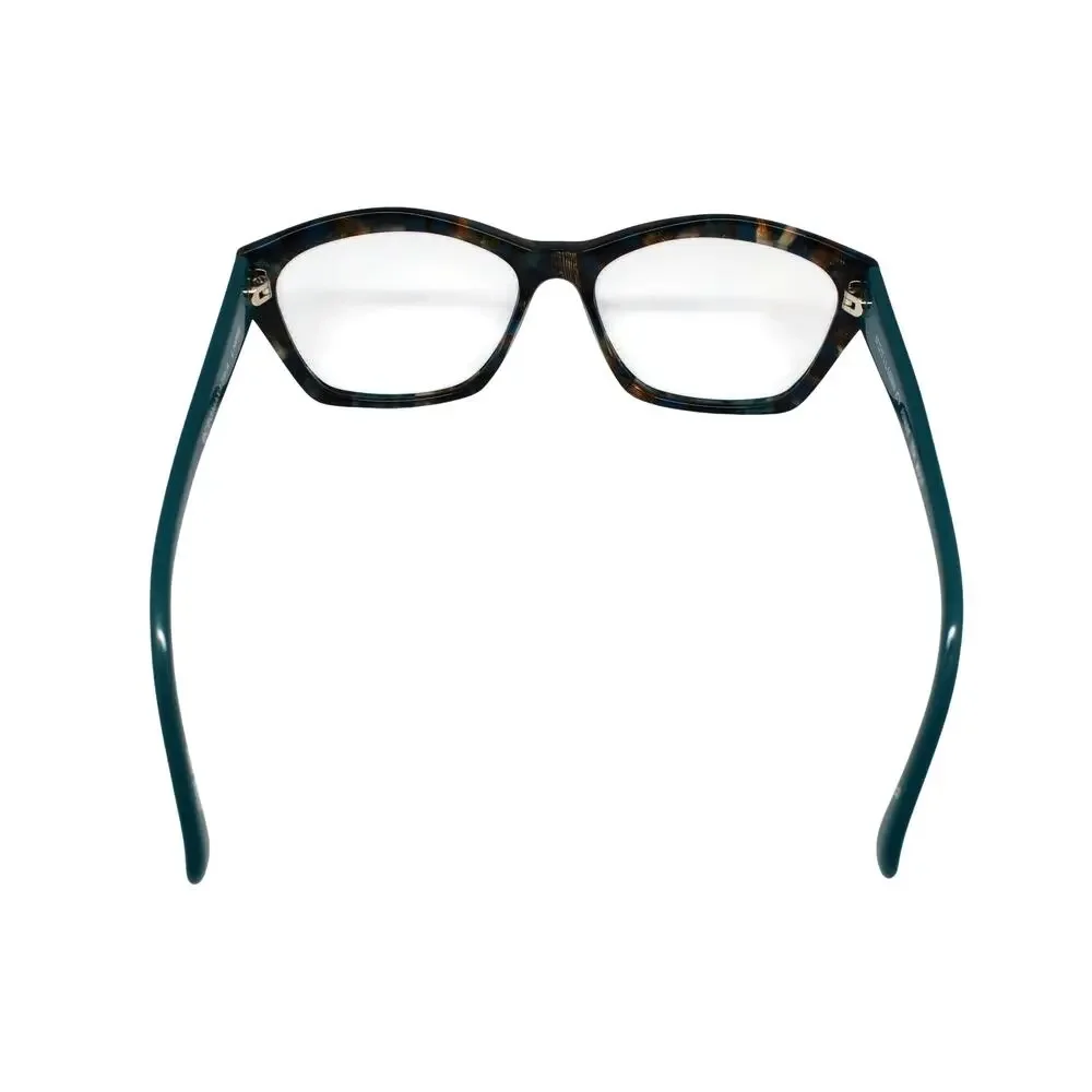 BCBGMAXAZRIA Admire Teal Multi 57-17-140mm Sunglass / Eyeglass FRAMES ONLY -GOOD